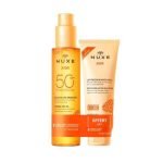 NUXE OFFRE SUN HUILE SOLAIRE BRONZANTE 150 ML SPF 50 + LAIT FRAICHEUR APRES SOLEIL 100ML OFFERT - NUXE