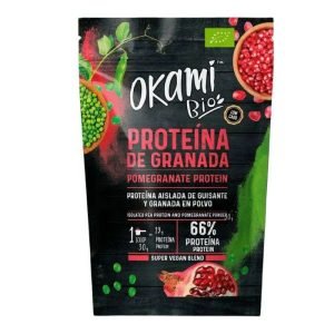 OKAMI BIO PROTEIN DE POIS ISOLEES AU JUS DE GRENADE 500G - OKAMI BIO