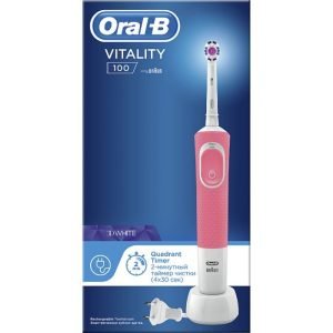 ORAL B VITALITY 100 BROSSE A DENTS ROSE - ORAL B