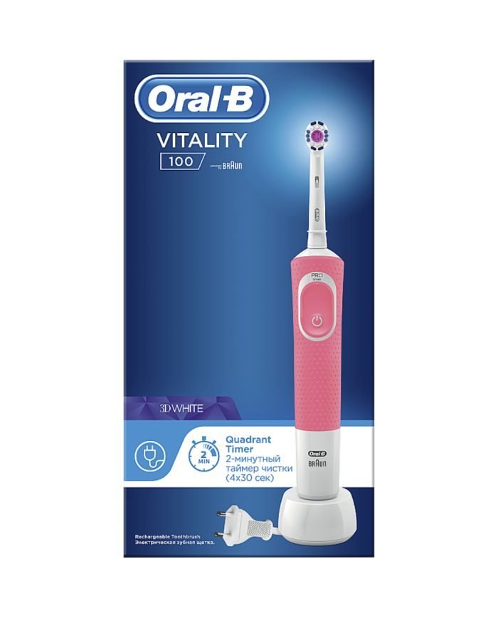 ORAL B VITALITY 100 BROSSE A DENTS ROSE - ORAL B