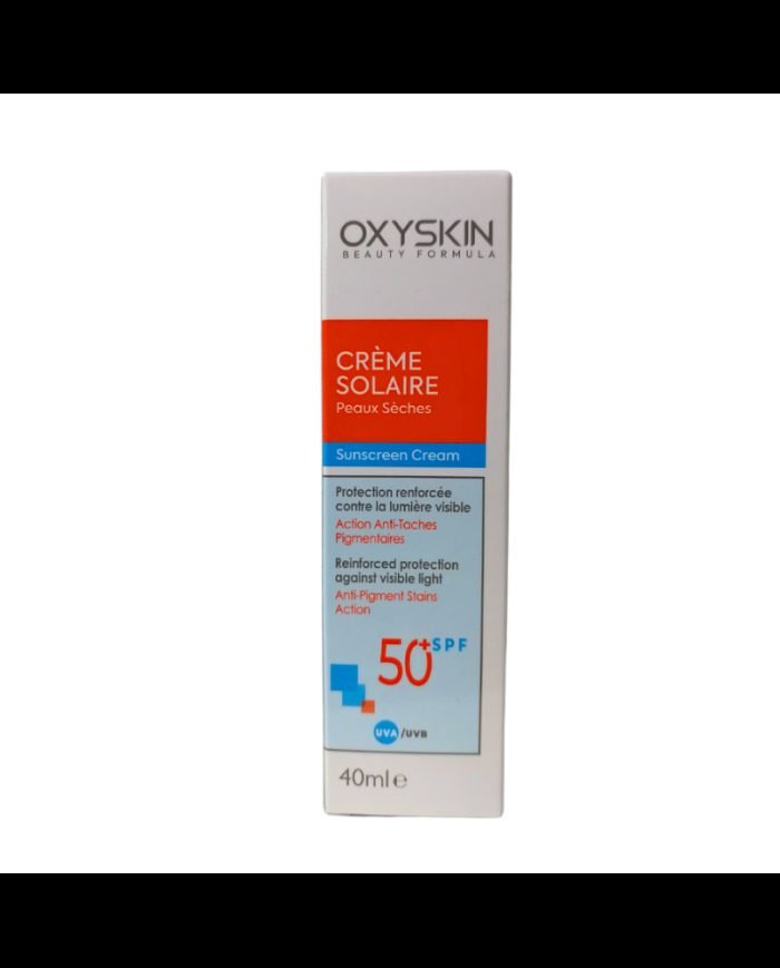 OXYSKIN CREME SOLAIRE PEAUX SECHES SPF 50+ 40 ML - OXYSKIN