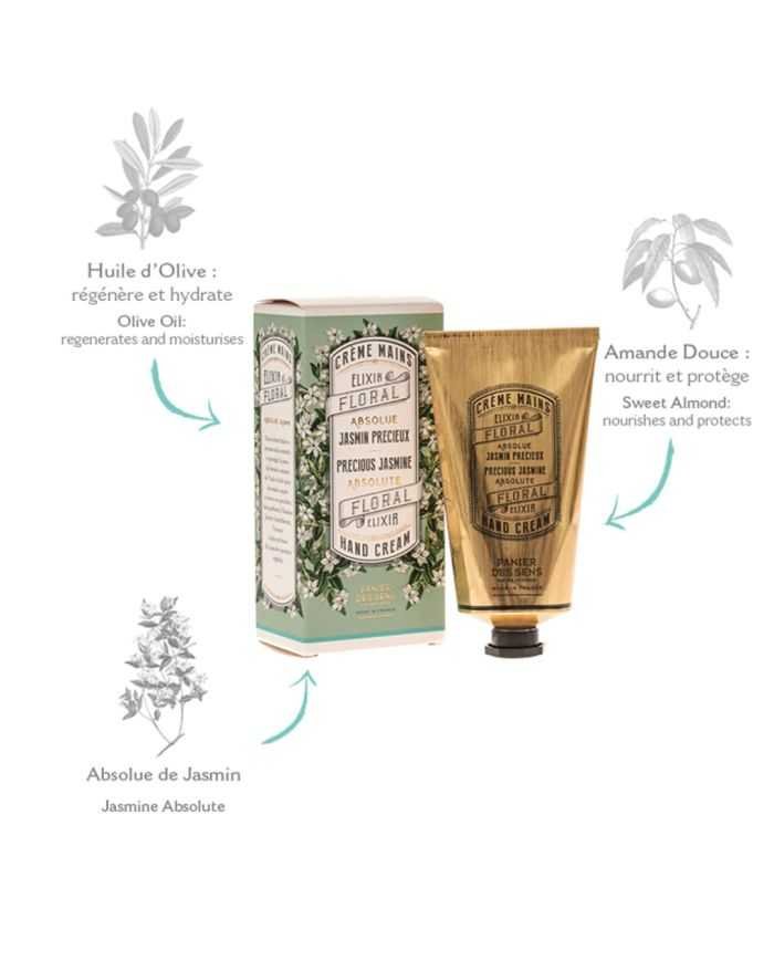 PANIER DES SENS CREME MAINS ABSOLUE JASMIN PRECIEUX 75 ML - PANIER DES SENS