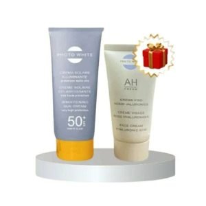 PHOTO WHITE CREME SOLAIRE ILLUMINATRICE INVISIBLE 50 ML+ CREME VISAGE ACIDE HYALURONIQUE 50ML OFFERT - PHOTO WHITE