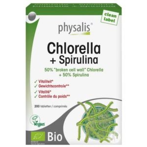 PHYSALIS CHLORELLA + SPIRULINA 200 COMPRIMES - PHYSALIS