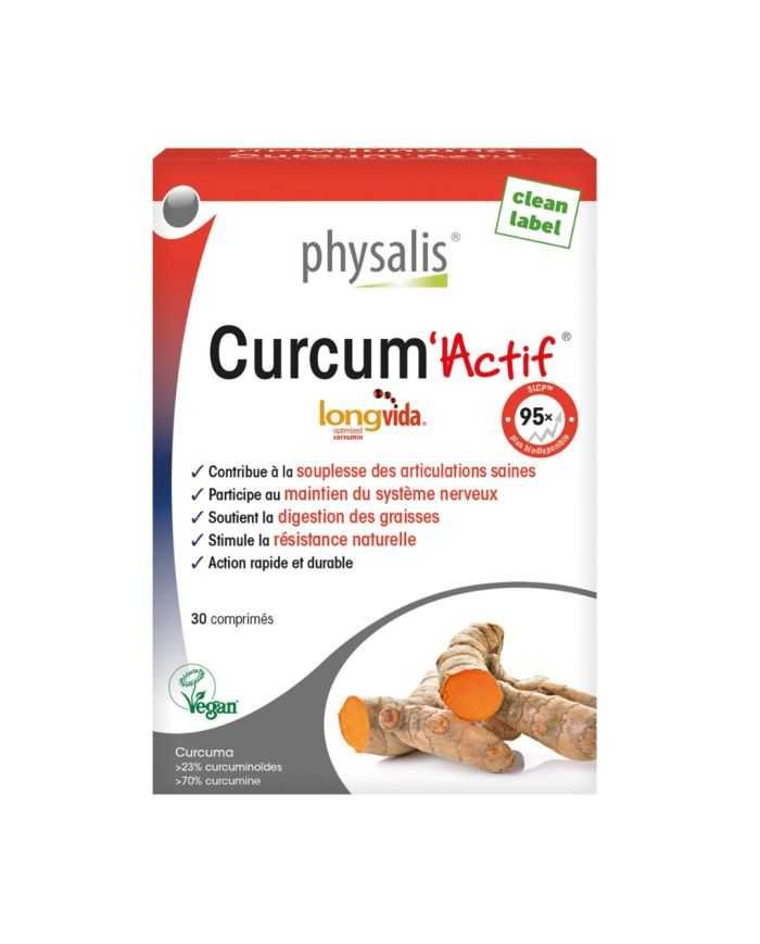 PHYSALIS CURCUM ACTIF 30 COMPRIMES - PHYSALIS
