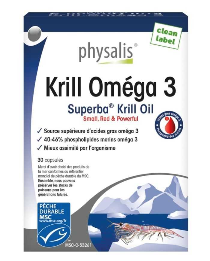 PHYSALIS KRILL OMEGA 3 30 CAPSULES - PHYSALIS