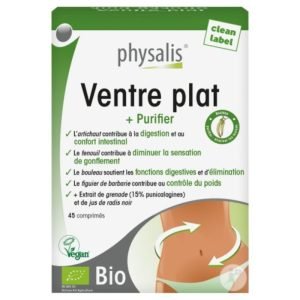 PHYSALIS VENTRE PLAT +PURIFIER 45 COMPRIMES - PHYSALIS