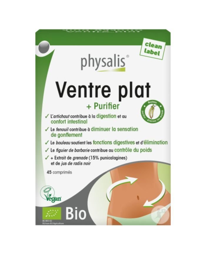 PHYSALIS VENTRE PLAT +PURIFIER 45 COMPRIMES - PHYSALIS