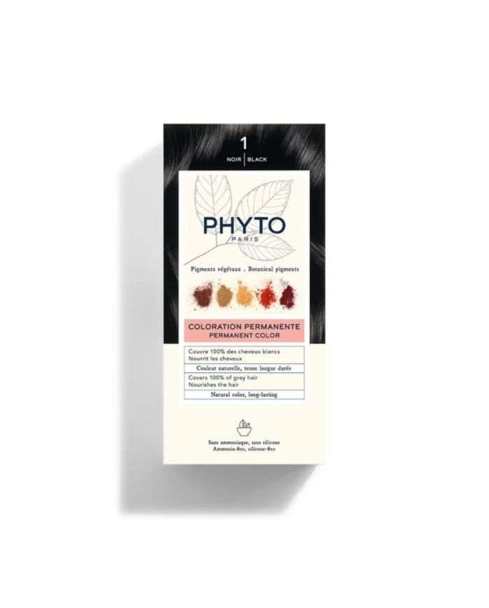 PHYTO COLOR KIT COLORATION 1 NOIR - PHYTO
