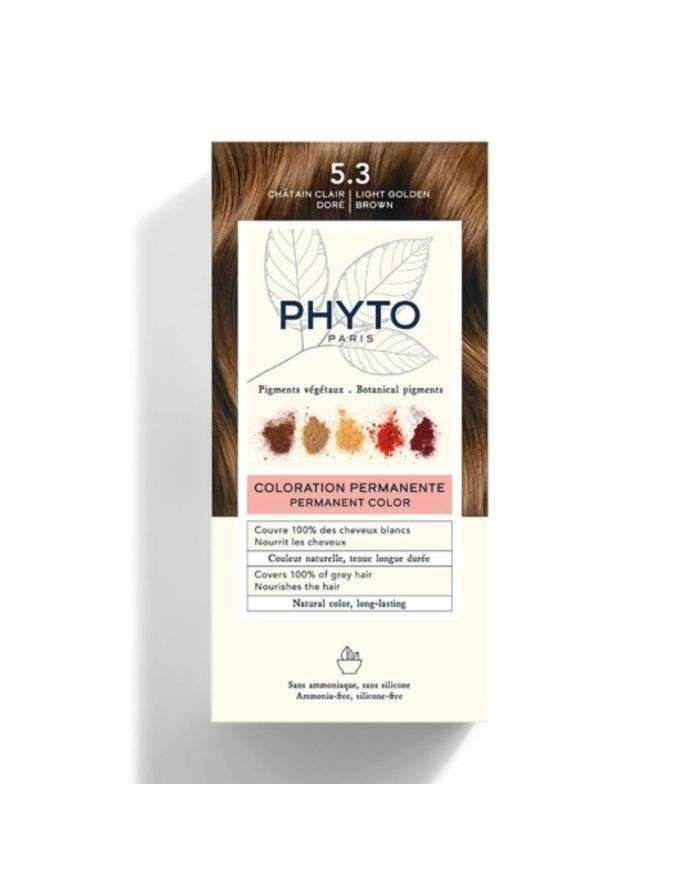 PHYTO COLOR KIT COLORATION 5.3 CHATAIN CLAIR DORE - PHYTO
