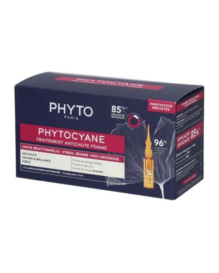 PHYTO SET PHYTOCYANE TRAITEMENT ANTICHUTE FEMME CHUTE REACTIONNELLE - PHYTO