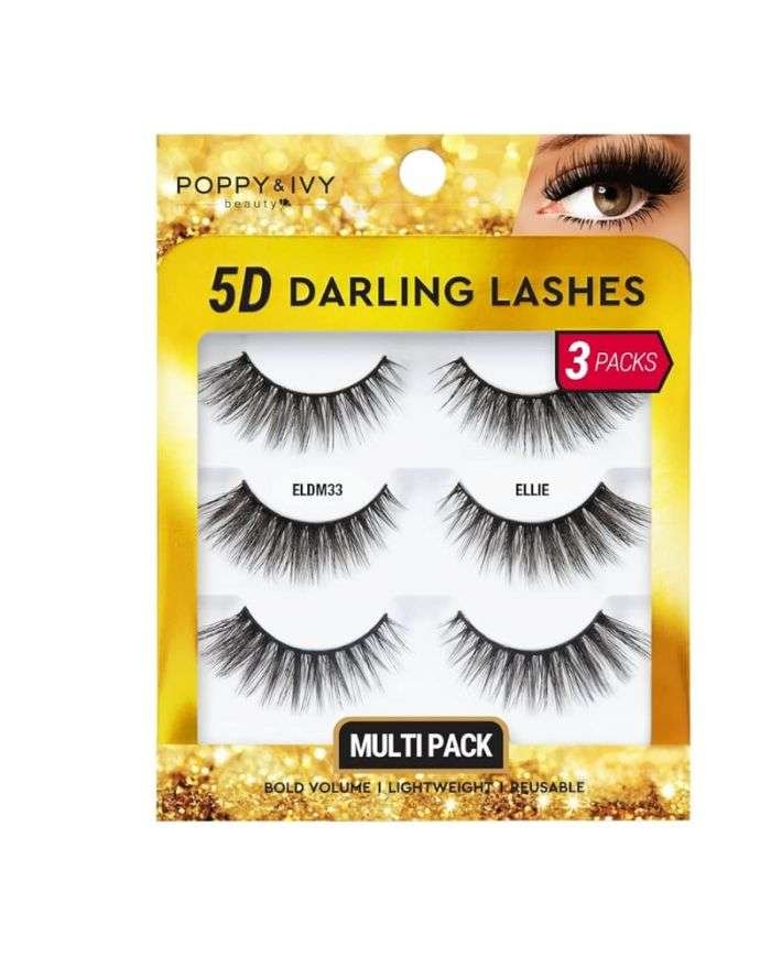 POPPY ET IVY 5D DARLING CILS 3 PACKS ELLIE - POPPY ET IVY