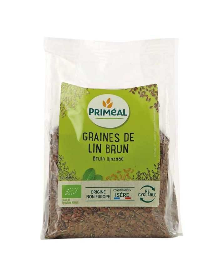 PRIMEAL GRAINES DE LIN BRUN 250 G - PRIMEAL