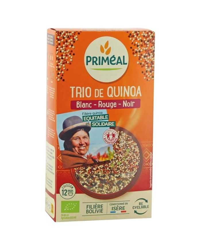 PRIMEAL TRIO DE QUINOA BLANC ROUGE NOIR 500 G - PRIMEAL