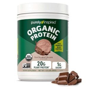 PURELY INSPIRED ORGANIC PROTEIN RICH DECADENT CHOCOLATE 20 G PLANT PROTEIN 560 G - PURELY INSPIRED