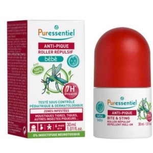 PURESSENTIEL ANTI PIQUE ROLLER REPULSIF BEBE 30 ML - PURESSENTIEL