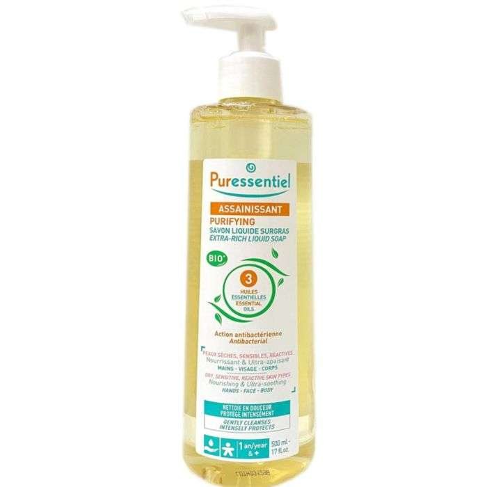 PURESSENTIEL ASSAINISSANT SAVON LIQUIDE SURGRAS 500 ML - PURESSENTIEL