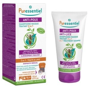 PURESSENTIEL SHAMPOING MASQUE 2 EN 1 ANTI POUX 150 ML - PURESSENTIEL