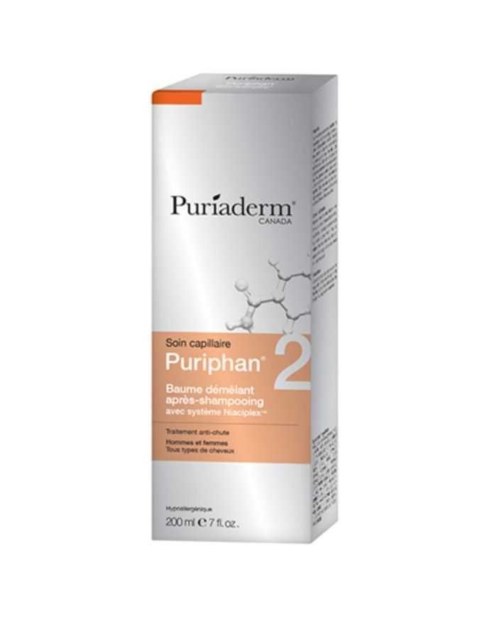 PURIADERM PURIPHANE2 BAUME DEMELANT APRES SHAMPOOING HOMMES FEMMES 200 ML - PURIADERM
