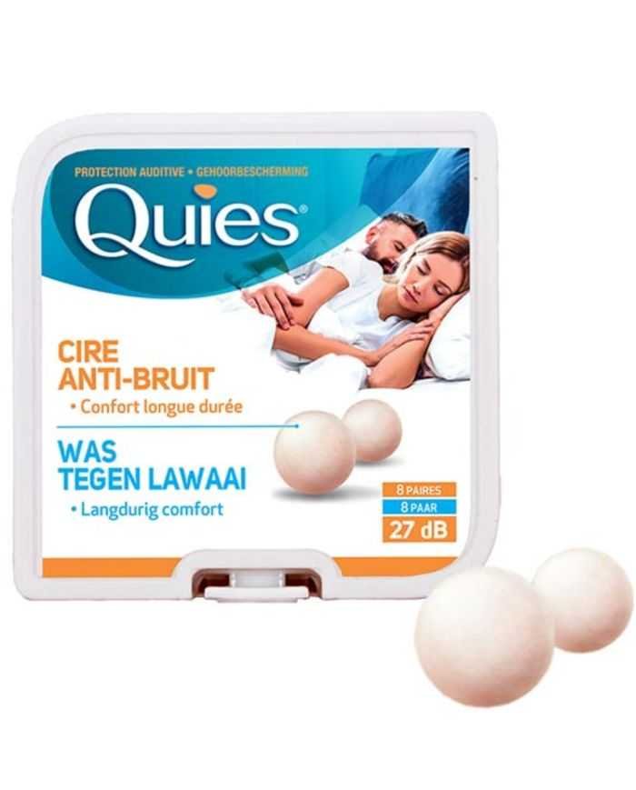 QUIES PROTECTION AUDITIVE EN CIRE 8 PAIRES - QUIES