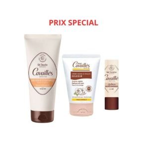 ROGE CAVAILLES PACK GEL DOUCHE SOUVENIR D&rsquo;ENFANCE 200ML + CREME MAINS DOUCEUR 50ML + BAUME LEVRES GOURMAND - ROGE CAVAILLES