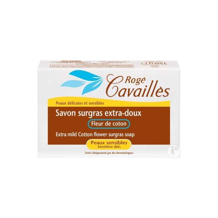ROGE CAVAILLES SAVON EXTRA DOUX FLEUR DE COTON 250G - ROGE CAVAILLES