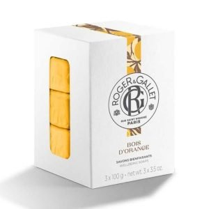 ROGER ET GALLET COFFRET SAVONS BIENFAISANTS 300G BOIS D&rsquo;ORANGER - ROGER ET GALLET