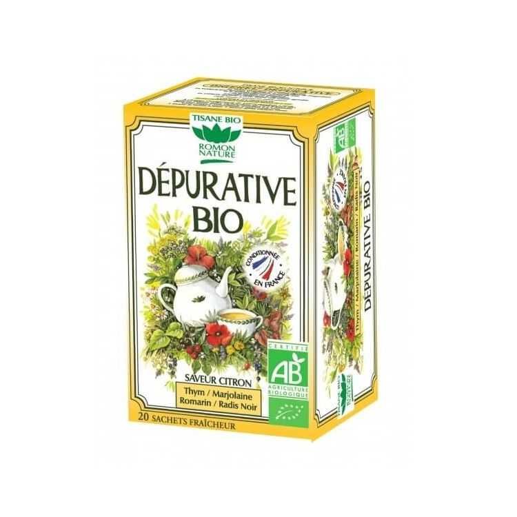 ROMON NATURE Tisane Dépurative Bio – 20 sachets - ROMON NATURE