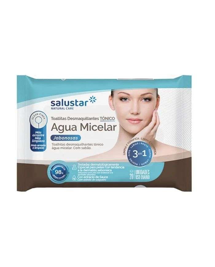 SALUSTAR LINGETTE DEMAQUILLANTE A L’EAU MICELLAIRE 20 UNITES - SALUSTAR NATURAL CARE