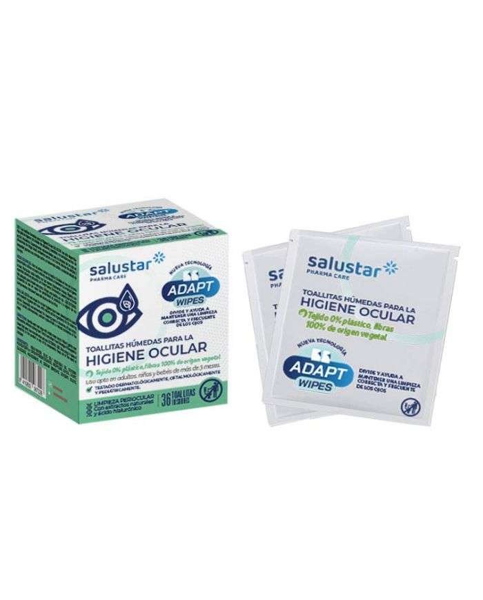 SALUSTAR LINGETTE HUMIDE POUR HYGIENE OCULAIRE 18 SACHETS 36 UNITES - SALUSTAR NATURAL CARE