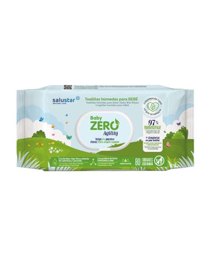 SALUSTAR BABYZERO LINGETTES BEBE 80 UNITES - SALUSTAR NATURAL CARE
