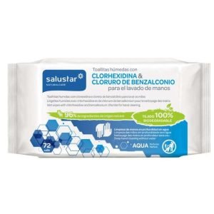 SALUSTAR LINGETTES CHLORHEXIDINE ET CHLORURE 72 UNITES - SALUSTAR NATURAL CARE
