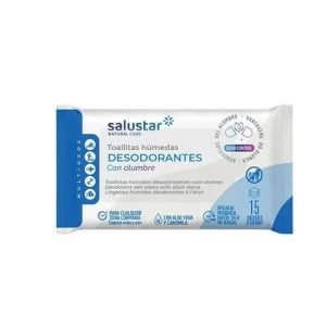 SALUSTAR LINGETTES DEODORANTE A L ALUN 15 UNITES - SALUSTAR NATURAL CARE