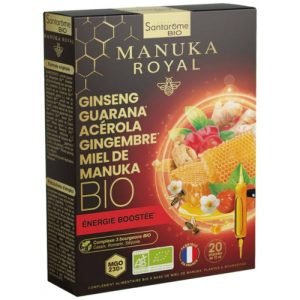 SANTAROME BIO MANUKA ROYAL BOOST ENERGIE GINSENG 20 AMPOULES 10 ML - SANTAROME BIO