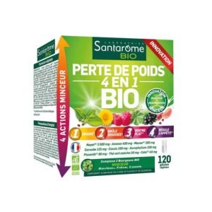 SANTAROME BIO MINCEUR 4 EN 1 120 GELULES - SANTAROME BIO