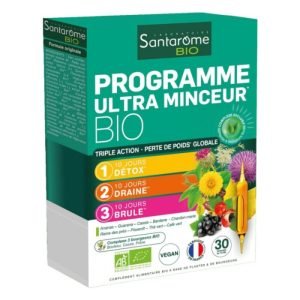 SANTAROME BIO PROGRAMME ULTRA MINCEUR 30 AMPOULES DE 10 ML - SANTAROME BIO