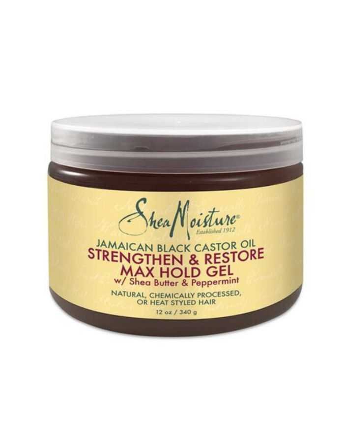 SHEA MOISTURE JAMAICAN BLACK CASTOR OIL STRENGTHEN ET RESTORE STYLING MAX HOLD GEL 340G - SHEA MOISTURE