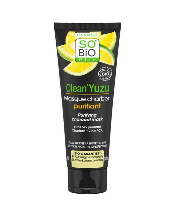 SO BIO CLEAN YUZU MASQUE CHARBON PURIFIANT - SO BiO