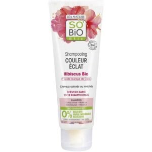 SO BIO SHAMPOING COULEUR ECLAT HIBISCUS BIO ET ACIDE LAURIQUE DE COCO 250 ML - SO BiO