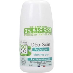 SO BIO DEO SOIN FRAICHEUR MENTHE BIO TOUS TYPES DE PEAUX 50 ML - SO BiO