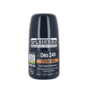 SO BIO HOMME DEODORANT 24H CEDRE BIO 50 ML - SO BiO