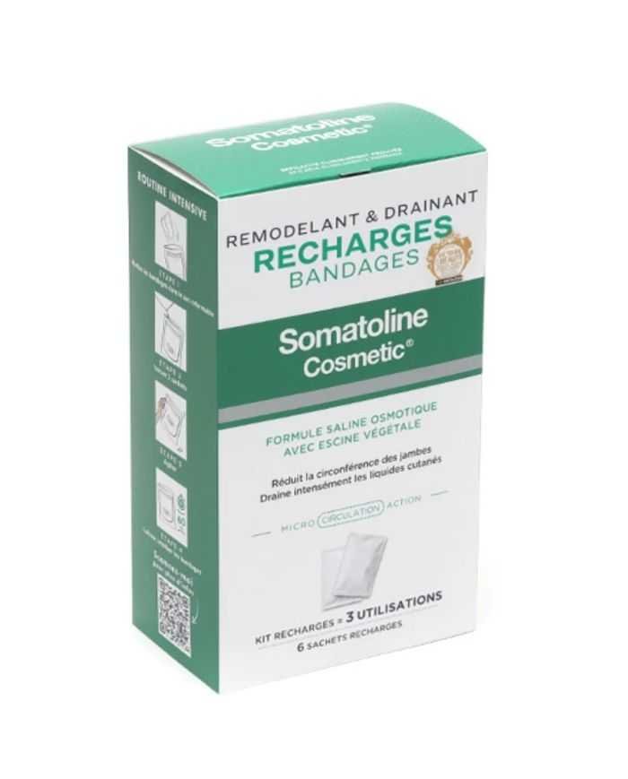 SOMATOLINE RECHARGES BANDAGES REMODELANT ET DRAINANT - SOMATOLINE