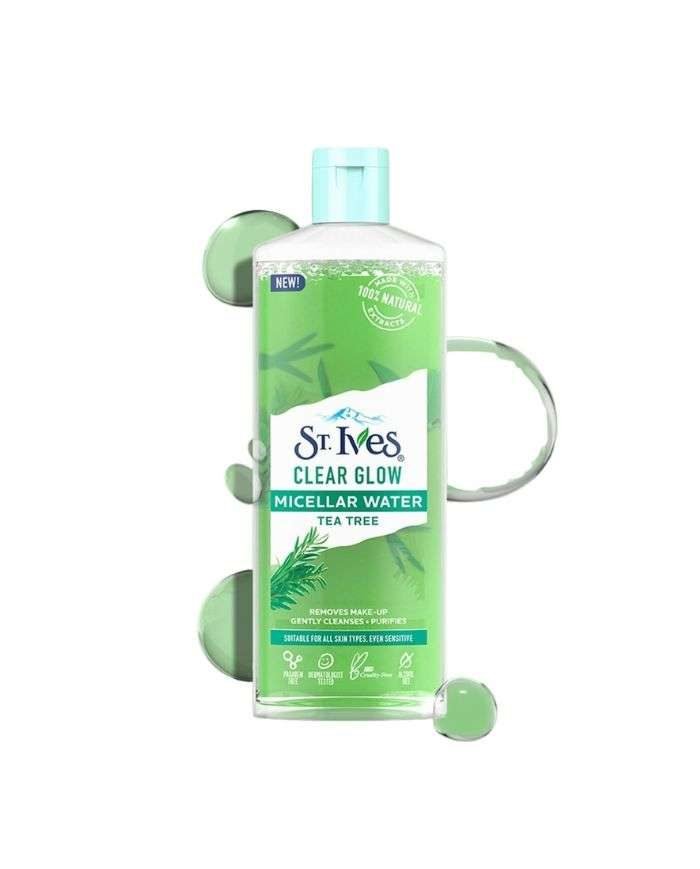 ST IVES CLEAR GLOW EAU MICELLAIRE ARBRE A THE 400ML - ST IVES