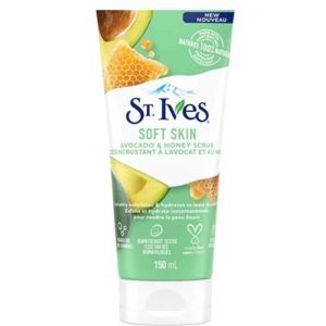 ST IVES GOMMAGE PEAU DOUCE A L&rsquo;AVOCAT ET MIEL 170G - ST IVES