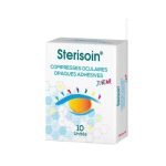 STERISOIN COMPRESSES OCULAIRES OPAQUES ADHESIVES JUNIOR 10 UNITES - STERISOIN
