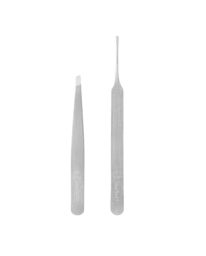STUDIO 17 DUO DE PINCES A EPILER POUR MAQUILLAGE - STUDIO17