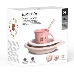 SUAVINEX BABY FEEDING SET 4 PIECES +6M - SUAVINEX