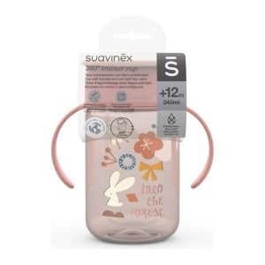 SUAVINEX TASSE D&rsquo;APPRENTISSAGE AVEC DISQUE ANTI FUITE +12M 340ML - SUAVINEX