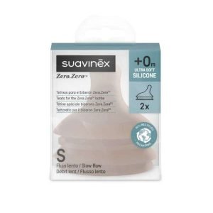 SUAVINEX ZERO ZERO TETINE SPECIALE BIBERON ZERO +0M ULTRA SOFT PACK DE 2 S - SUAVINEX