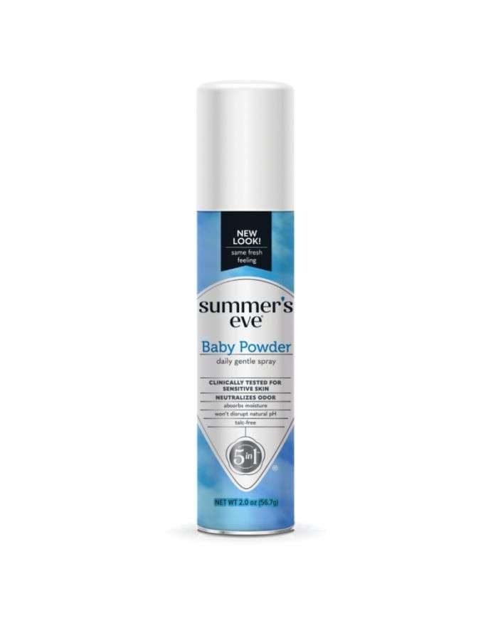 SUMMERS EVE BABY POWDER FRESHENING SPRAY - SUMMERS EVE